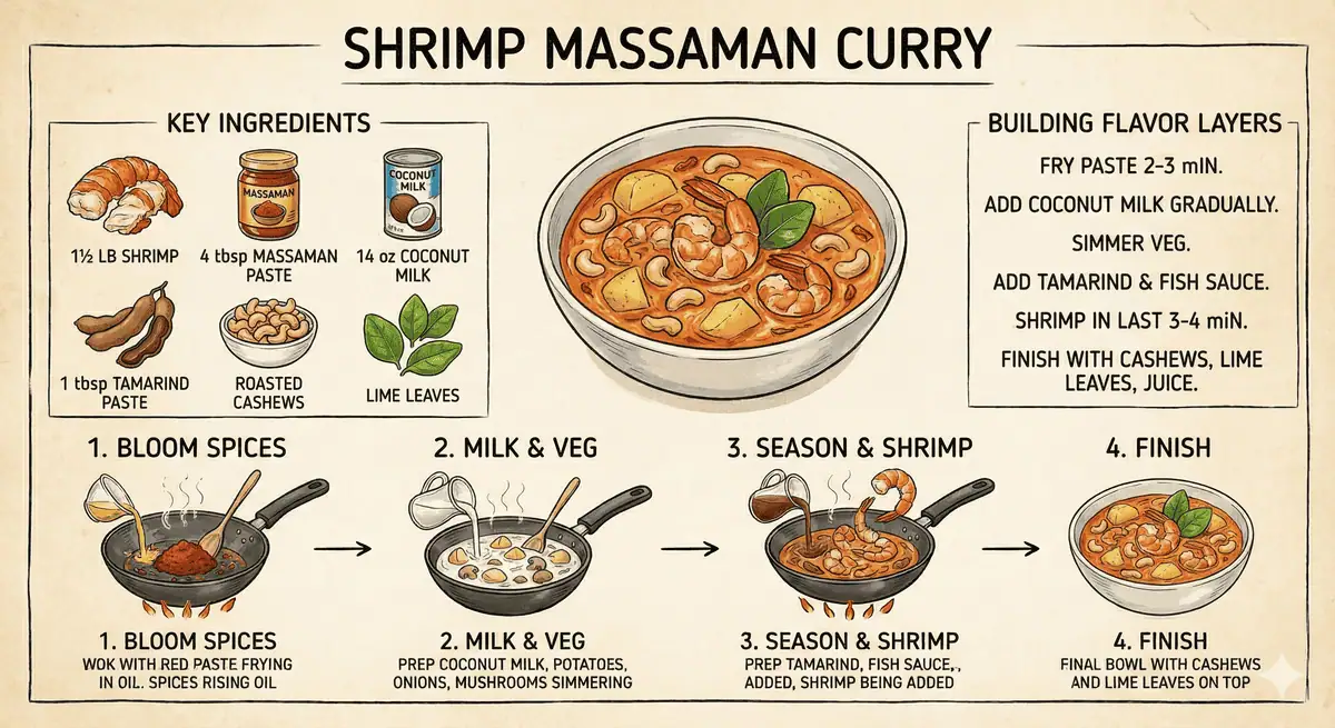 how to cook Shrimp Massaman Curry
