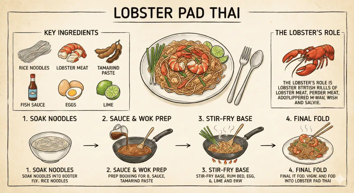 how to cook Lobster Pad Thai